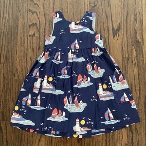 Pink Chicken New York Girls Sailboat Dress